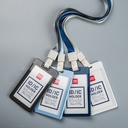 ID карт босоо 54*89мм хөх Deli 8315