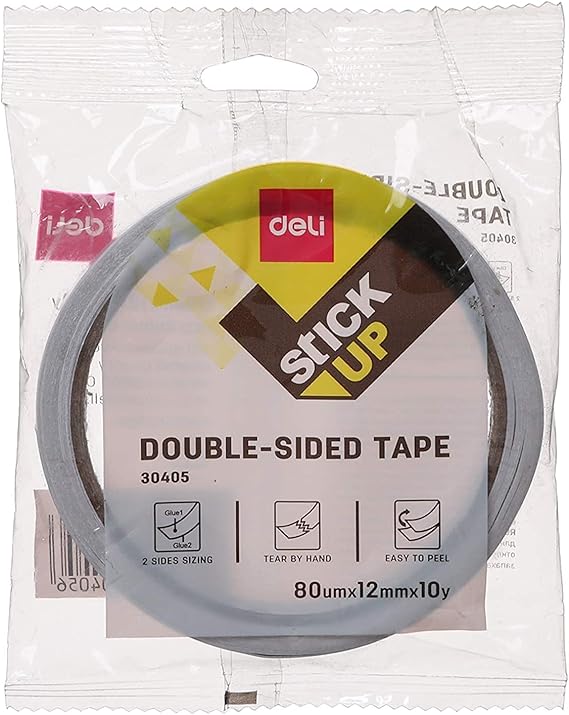 2 тал скоч 12мм*9.1м Deli 30405