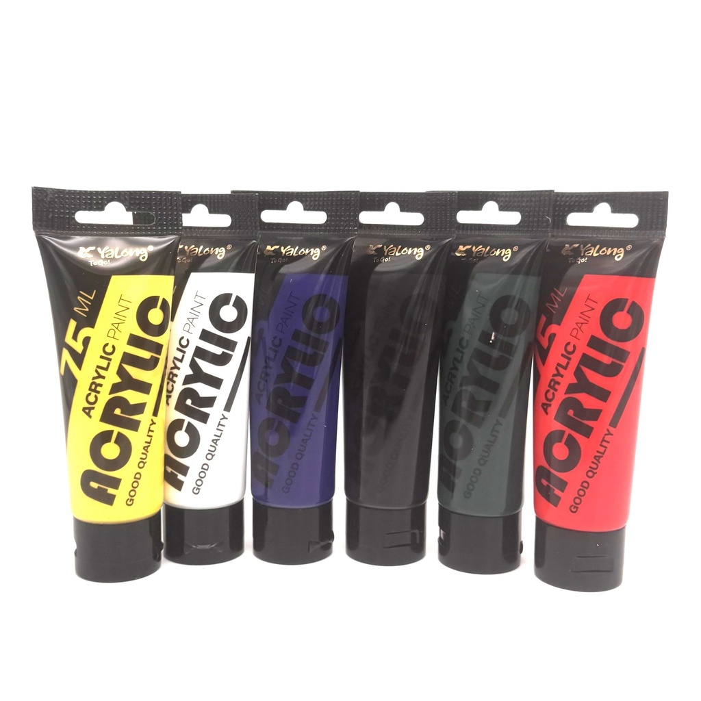 Акрилик будаг 75мл 6 өнгө  Yalong YL242220-75