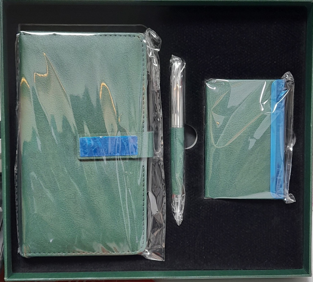 Бэлгийн сэт 4-тэй ногоон, А6 дэвтэртэй 0600606