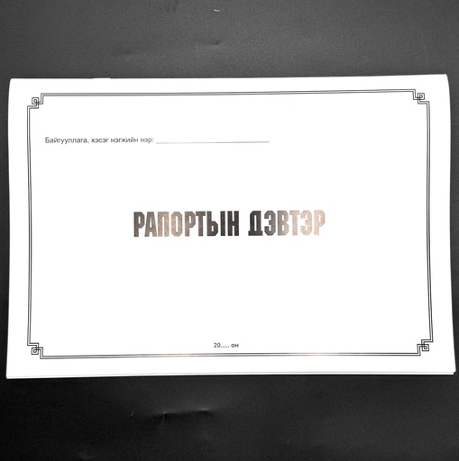 [200006] Рапортын дэвтэр Бусад