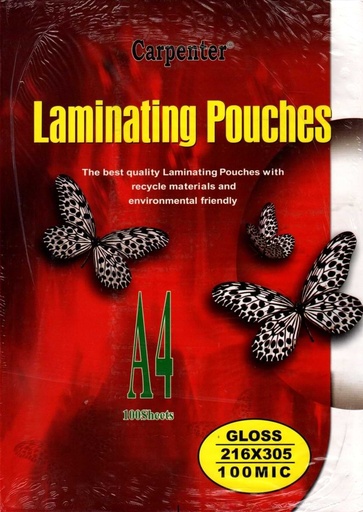 [140110] Ламинаторын цаас A3 100мик Carpenter Carpenter
