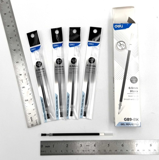 [100344] Үзгэн балны запас 0.5мм хар Deli G89-BК Deli