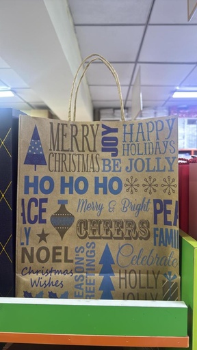 [010156] Бэлгийн уут шинэ жил А4 цаасан бор 26*31*12см Бусад