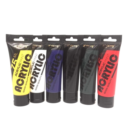 [120160] Акрилик будаг 75мл 6 өнгө  Yalong YL242220-75 Yalong