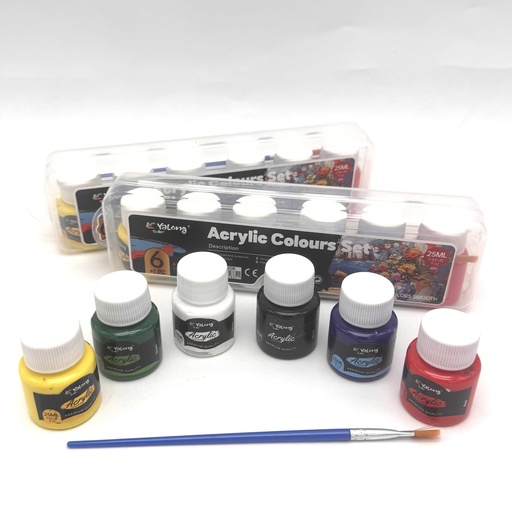 [120163] Акрилик будаг 25мл 6 өнгө Yalong YL242208 Yalong