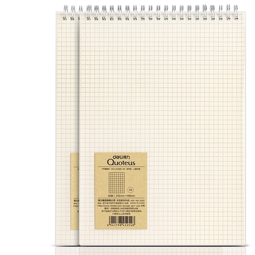 [240517] Тэмдэглэлийн дэвтэр А5 босоо DELI LPA580-02 Deli