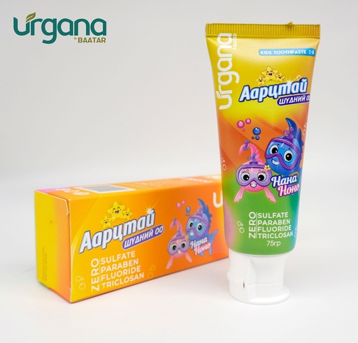 [300144] Аарцтай шүдний оо хүүхдийн 75мл Urgana