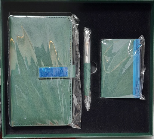 [240568] Бэлгийн сэт 4-тэй ногоон, А6 дэвтэртэй 0600606