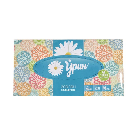 [300056] Урин хайрцагтай салфетка 250ш Ариун